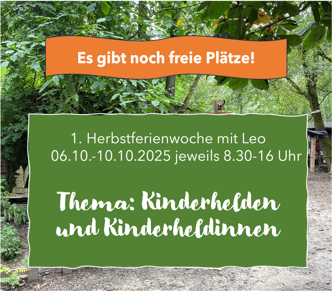 Freie Plätze in der ersten Herbstferienspielwoche!